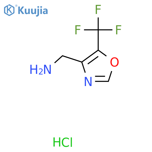 [5-(Trifluoromethyl)oxazol-4-yl]methanamine hydrochloride structure