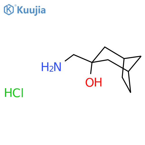 3-(Aminomethyl)bicyclo[3.2.1]octan-3-ol;hydrochloride structure
