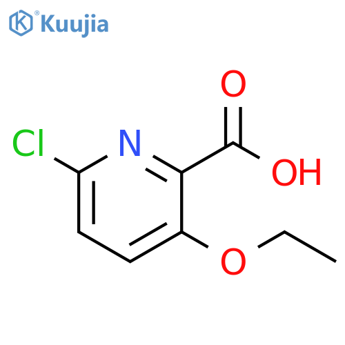2-Pyridinecarboxylic acid, 6-chloro-3-ethoxy- structure