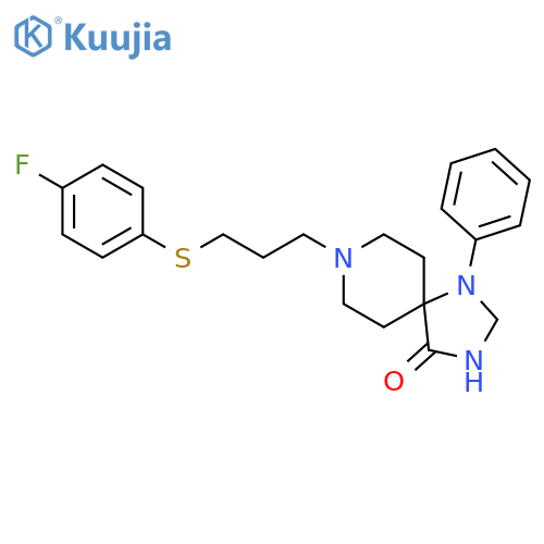 1,3,8-Triazaspiro[4.5]decan-4-one,8-[3-[(4-fluorophenyl)thio]propyl]-1-phenyl- structure
