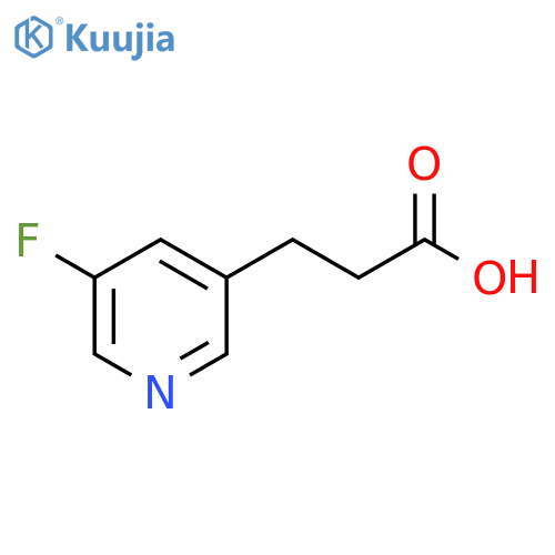 3-(5-fluoropyridin-3-yl)propanoic acid structure
