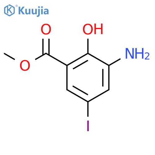 Methyl 3-amino-2-hydroxy-5-iodobenzoate structure