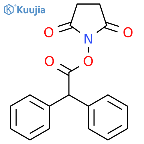 2,5-dioxopyrrolidin-1-yl 2,2-diphenylacetate structure