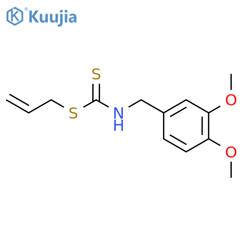 Carbamic acid,dithioveratryl-, allyl ester (8CI) structure