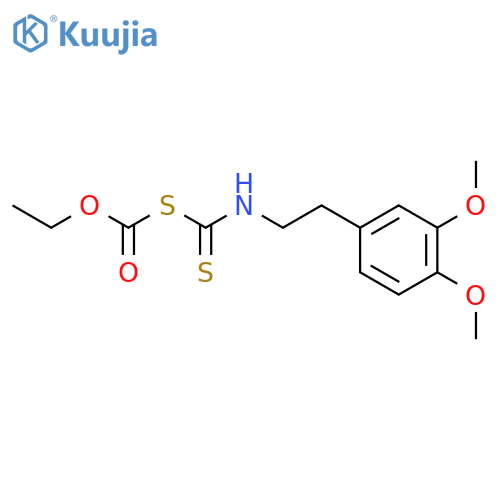 Carbonic acid, thio-,anhydrosulfide with (3,4-dimethoxyphenethyl)dithiocarbamic acid, ethyl ester(8CI) structure