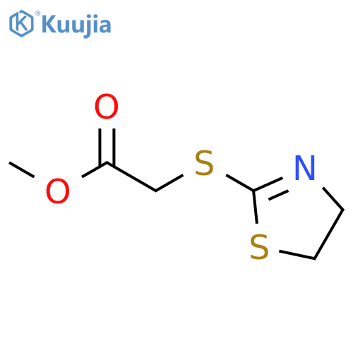 Methyl 2-(4,5-dihydro-1,3-thiazol-2-ylsulfanyl)acetate structure