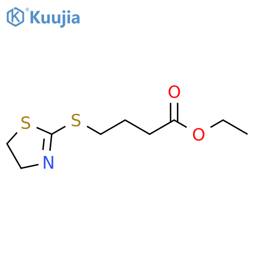 butanoic acid, 4-([4h, 5h]thiazol-2-ylthio)-, ethyl ester structure
