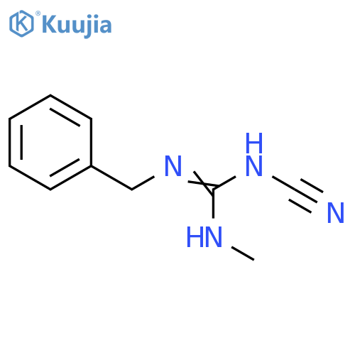 Guanidine, N-cyano-N'-methyl-N''-(phenylmethyl)- structure