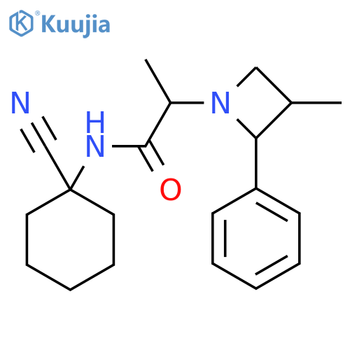 N-(1-Cyanocyclohexyl)-α,3-dimethyl-2-phenyl-1-azetidineacetamide structure
