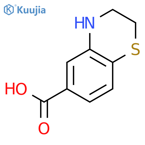 3,4-Dihydro-2H-1,4-benzothiazine-6-carboxylic acid structure