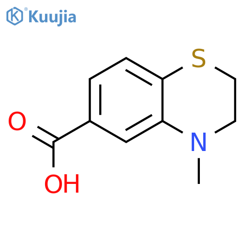 2H-1,4-Benzothiazine-6-carboxylic acid, 3,4-dihydro-4-methyl- structure