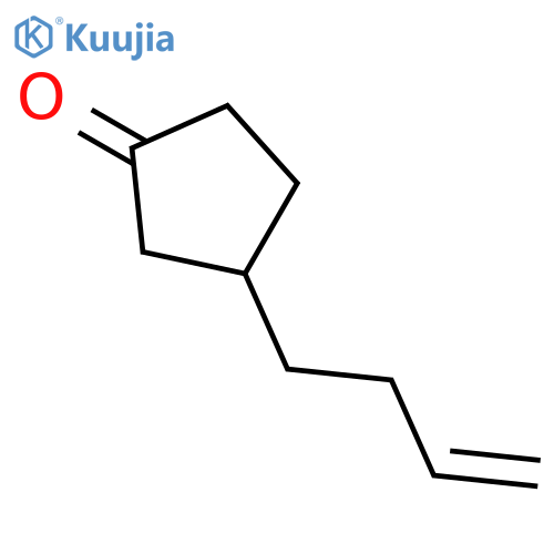 3-(but-3-en-1-yl)cyclopentan-1-one structure