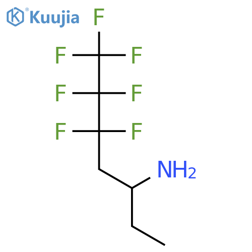3-Heptanamine,5,5,6,6,7,7,7-heptafluoro-, hydrochloride (1:1) structure