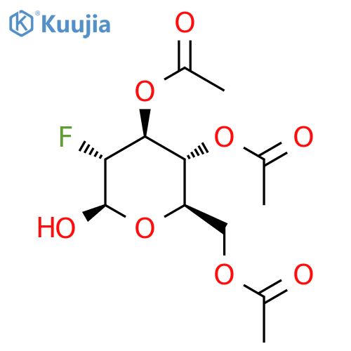 2-deoxy-2-fluoro-3,4,6-tri-O-acetyl-β-D-glucopyranose structure