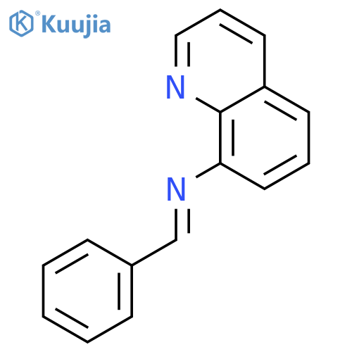 8-Quinolinamine, N-(phenylmethylene)- structure