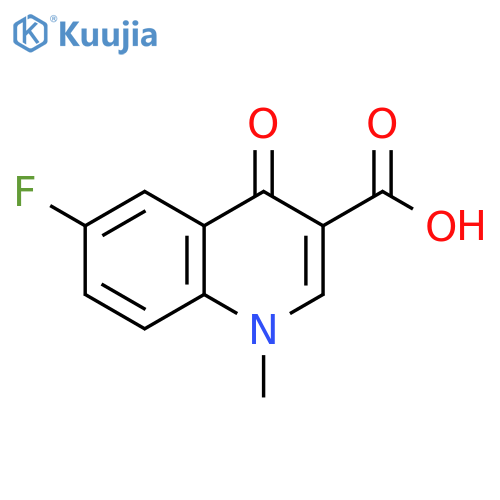 6-fluoro-1-methyl-4-oxo-1,4-dihydroquinoline-3-carboxylic acid structure