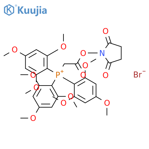 (N-Succinimidyloxycarbonyl-methyl)tris(2,4,6-trimethoxyphenyl)phosphonium Bromide structure