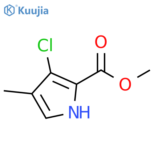 1H-Pyrrole-2-carboxylic acid, 3-chloro-4-methyl-, methyl ester structure