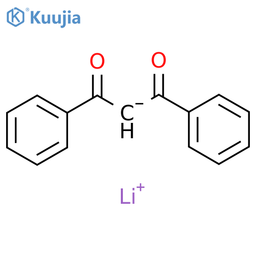 1,3-Propanedione, 1,3-diphenyl-, ion(1-), lithium structure