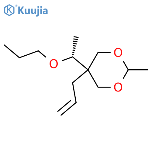 m-Dioxane,5-allyl-2-methyl-5-(1-propoxyethyl)-, trans- (8CI) structure