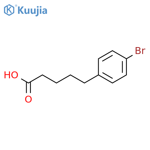 5-(4-bromophenyl)pentanoic acid structure