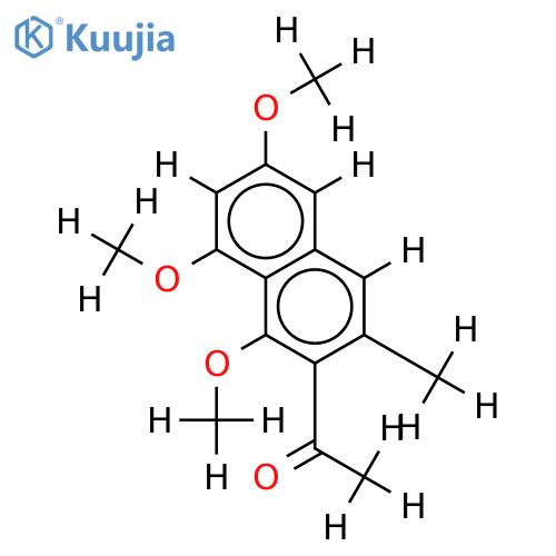 Tri-Me ether-2-Acetyl-1,6,8-trihydroxy-3-methylnaphthalene structure