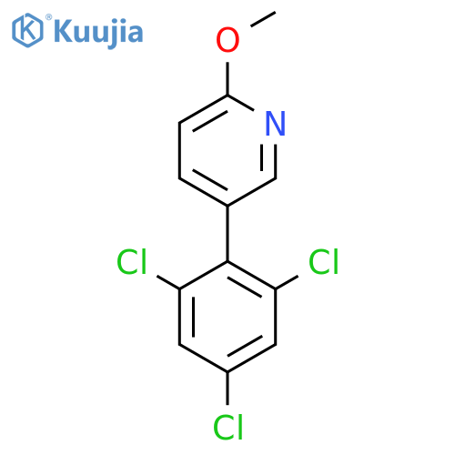 2-Methoxy-5-(2,4,6-trichlorophenyl)pyridine structure
