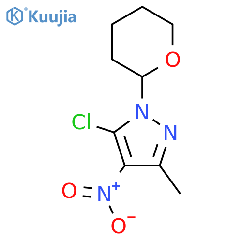 5-Chloro-3-methyl-4-nitro-1-(oxan-2-yl)pyrazole structure