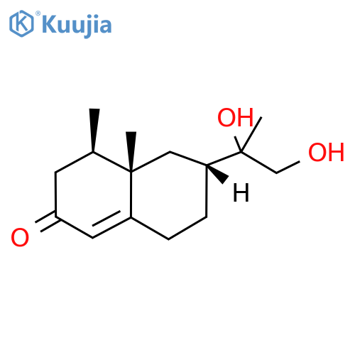2(3H)-Naphthalenone, 6-(1,2-dihydroxy-1-methylethyl)-4,4a,5,6,7,8-hexahydro-4,4a-dimethyl-, (4R,4aS,6R)- structure