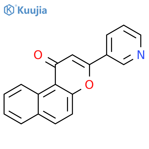 1H-Naphtho[2,1-b]pyran-1-one, 3-(3-pyridinyl)- structure