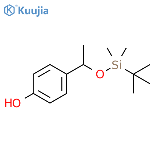 Phenol, 4-[1-[[(1,1-dimethylethyl)dimethylsilyl]oxy]ethyl]- structure
