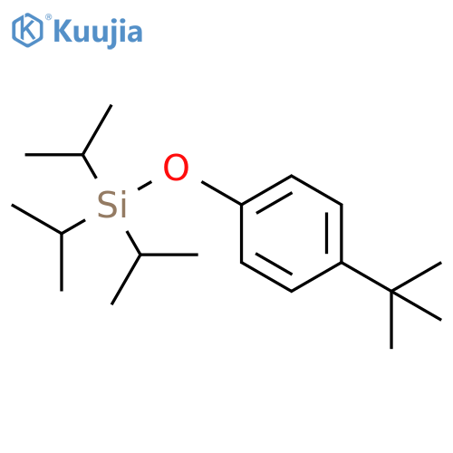 Silane, [4-(1,1-dimethylethyl)phenoxy]tris(1-methylethyl)- structure