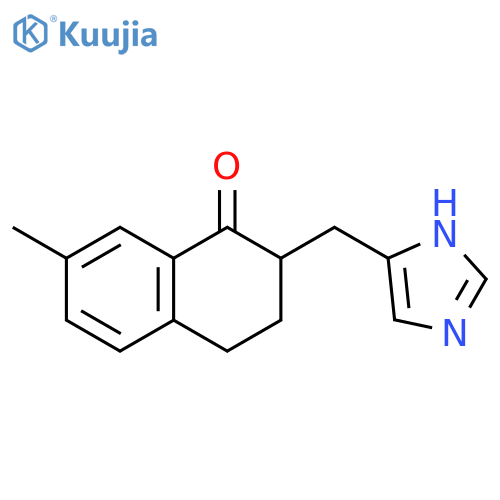 1(2H)-Naphthalenone, 3,4-dihydro-2-(1H-imidazol-4-ylmethyl)-7-methyl- structure