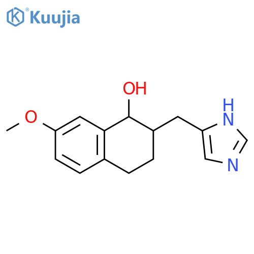 1-Naphthalenol,1,2,3,4-tetrahydro-2-(1H-imidazol-4-ylmethyl)-7-methoxy- structure