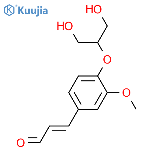 2-[2-Hydroxy-4-(3-hydroxy-1-propenyl)phenoxy]-1,3-propanediol; 9-Aldehyde, 3-Me ether structure