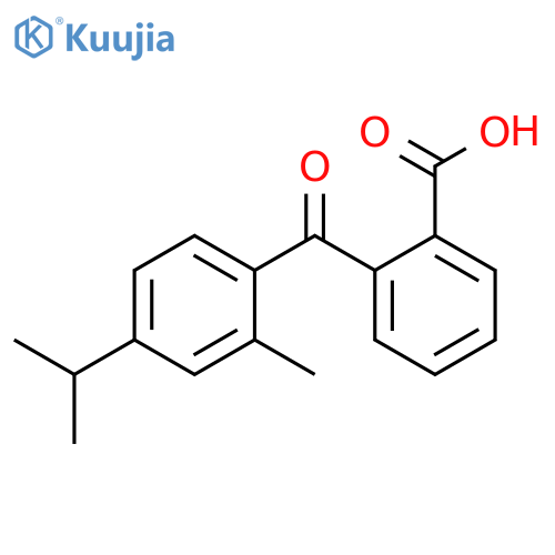 2-[2-Methyl-4-(1-methylethyl)benzoyl]benzoic acid structure