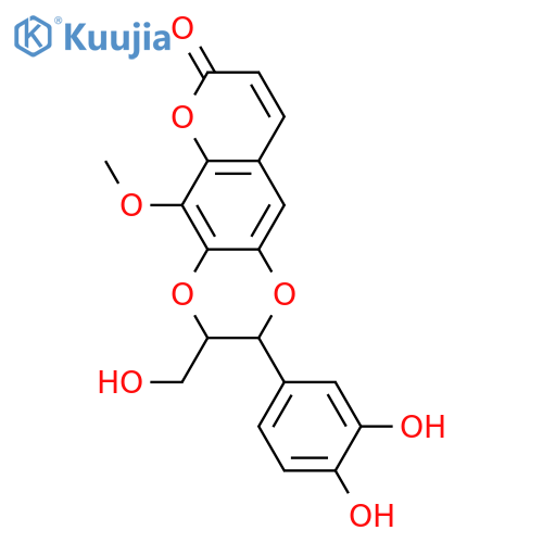 2-(3,4-Dihydroxy-5-methoxyphenyl)-2,3-dihydro-3-(hydroxymethyl)-7H-pyrano[2,3-g]-1,4-benzodioxin-7-one; (7'RS,8'RS)-form, Demethoxy, 8-methoxy structure