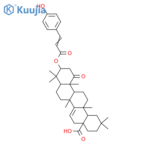 1,3-Dihydroxy-14-taraxeren-28-oic acid; (1α,3β)-form, 1-Ketone, 3-O-(4-hydroxy-E-cinnamoyl) structure