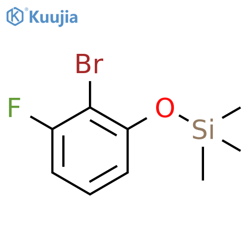 (2-Bromo-3-fluorophenoxy)trimethylsilane structure
