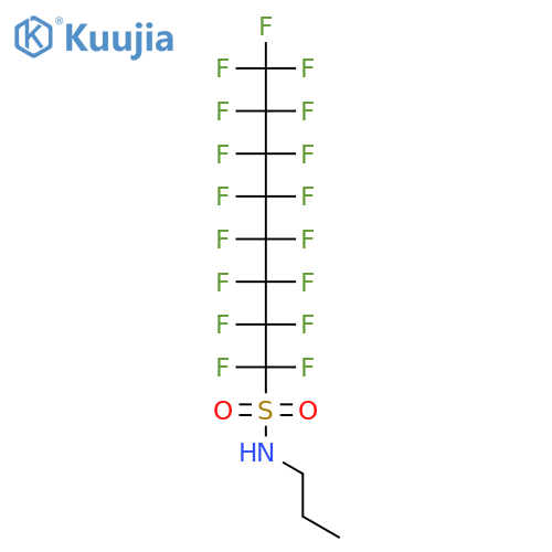 1-Octanesulfonamide,1,1,2,2,3,3,4,4,5,5,6,6,7,7,8,8,8-heptadecafluoro-N-propyl- structure