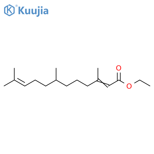 2,10-Dodecadienoic acid, 3,7,11-trimethyl-, ethyl ester structure