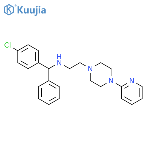 1-Piperazineethanamine,N-[(4-chlorophenyl)phenylmethyl]-4-(2-pyridinyl)- structure