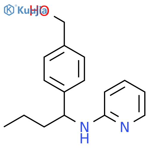 4-[1-(2-Pyridinylamino)butyl]benzenemethanol structure