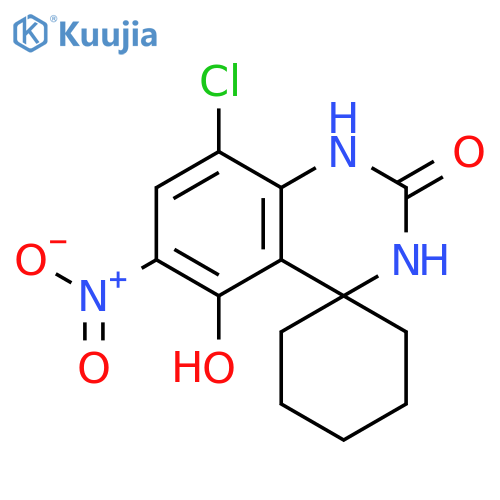 8’-Chloro-5’-hydroxy-6’-nitro-1’H-spiro[cyclohexane-1,4’-quinazolin]-2’(3’H)-one structure