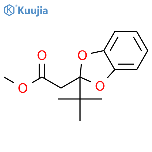 1,3-BENZODIOXOLE-2-ACETIC ACID, 2-(1,1-DIMETHYLETHYL)-, METHYL ESTER structure