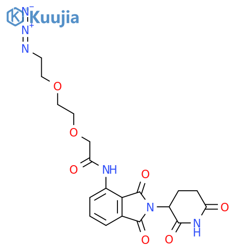 Pomalidomide-PEG2-azide structure
