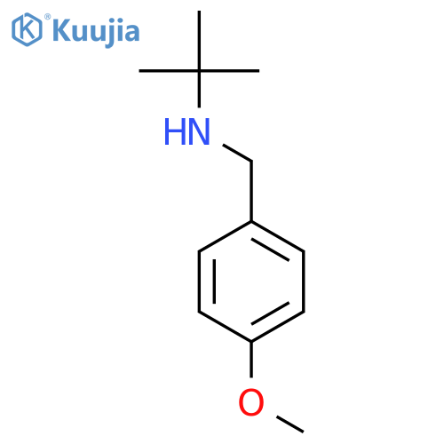 tert-butyl[(4-methoxyphenyl)methyl]amine structure