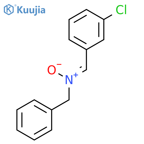 BENZENEMETHANAMINE, N-[(3-CHLOROPHENYL)METHYLENE]-, N-OXIDE structure