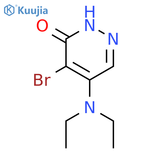 3(2H)-Pyridazinone, 4-bromo-5-(diethylamino)- structure