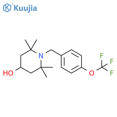 2,2,6,6-Tetramethyl-1-[[4-(trifluoromethoxy)phenyl]methyl]-4-piperidinol structure